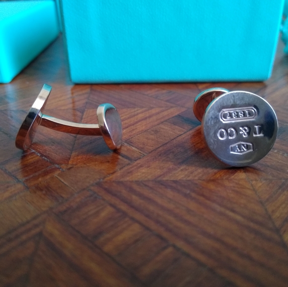 TIFFANY & CO RUBEDO CUFFLINKS. 1837 COLLECTION - Picture 5 of 8